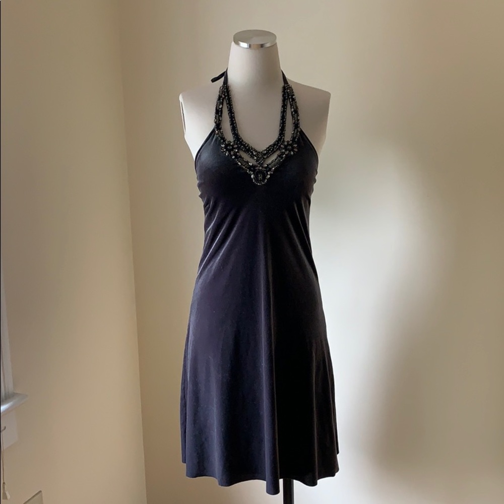 Bailey 44 Diamond Dog Gray Velvet Dress Size Small